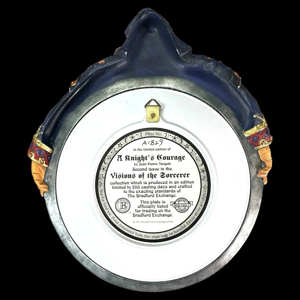 Bradford Exchange Visions of the Sorcerer Plates Set of‎ 4 Fantasy Decor